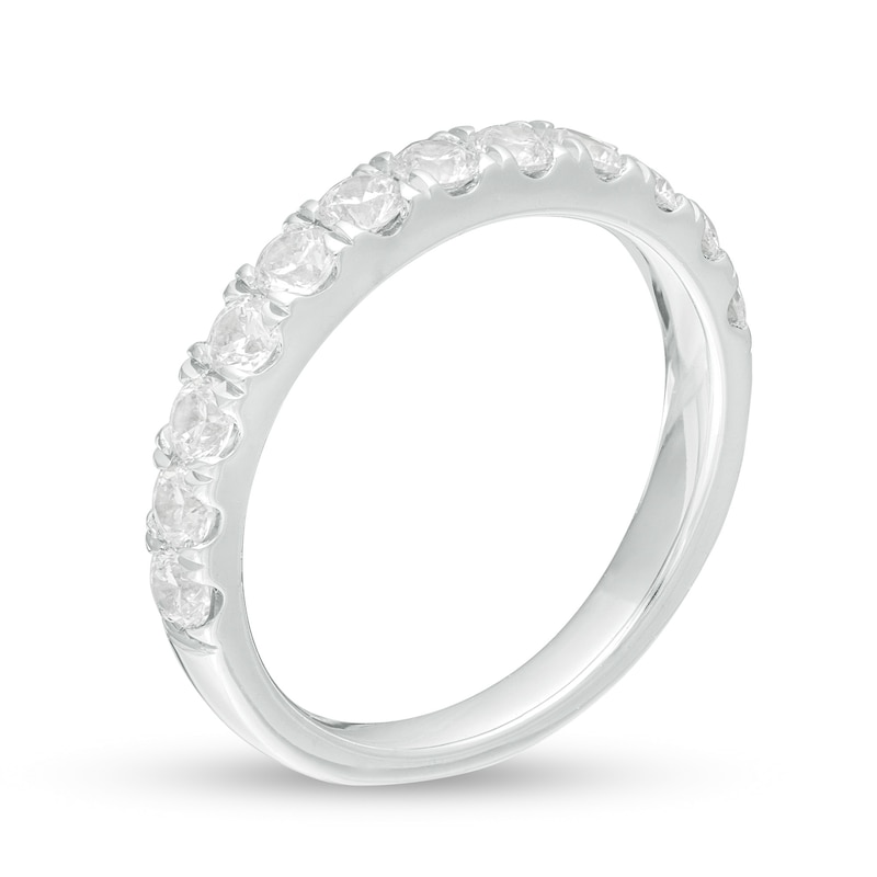 Main Image 3 of 1.00 CT. T.W. Certified Lab-Grown Diamond Band in 14K White Gold (F/SI2)