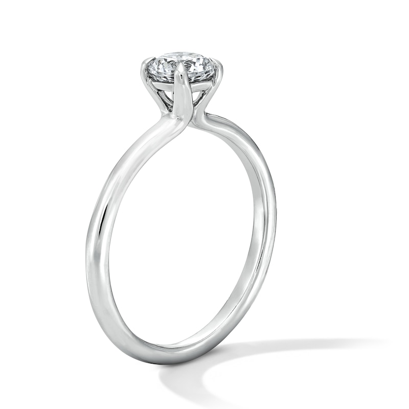 CT. Certified Lab-Grown Diamond Solitaire Engagement Ring 14K White Gold (F/SI2