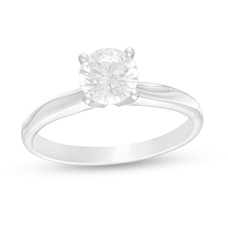 Main Image 1 of 1.00 CT. Certified Lab-Grown Diamond Solitaire Engagement Ring in 14K White Gold (F/SI2)