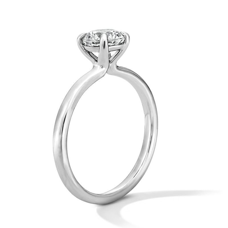 Main Image 5 of 1.00 CT. Certified Lab-Grown Diamond Solitaire Engagement Ring in 14K White Gold (F/SI2)