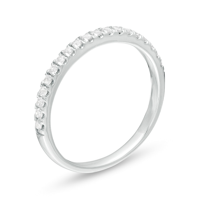 Main Image 3 of 0.25 CT. T.W. Certified Lab-Grown Diamond Band in 14K White Gold (F/SI2)