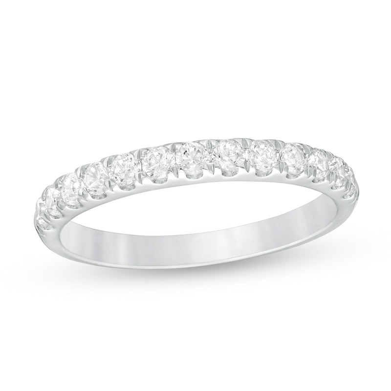 Main Image 1 of 0.50 CT. T.W. Certified Lab-Grown Diamond Band in 14K White Gold (F/SI2)