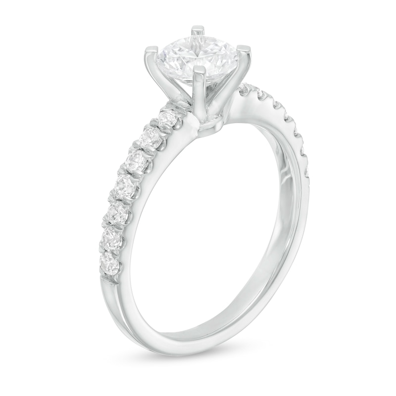 Main Image 3 of 1.40 CT. T.W. Certified Lab-Grown Diamond Engagement Ring in 14K White Gold (F/SI2)