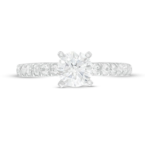 1.40 CT. T.W. Certified Lab-Created Diamond Engagement Ring in 14K White Gold (F/SI2)