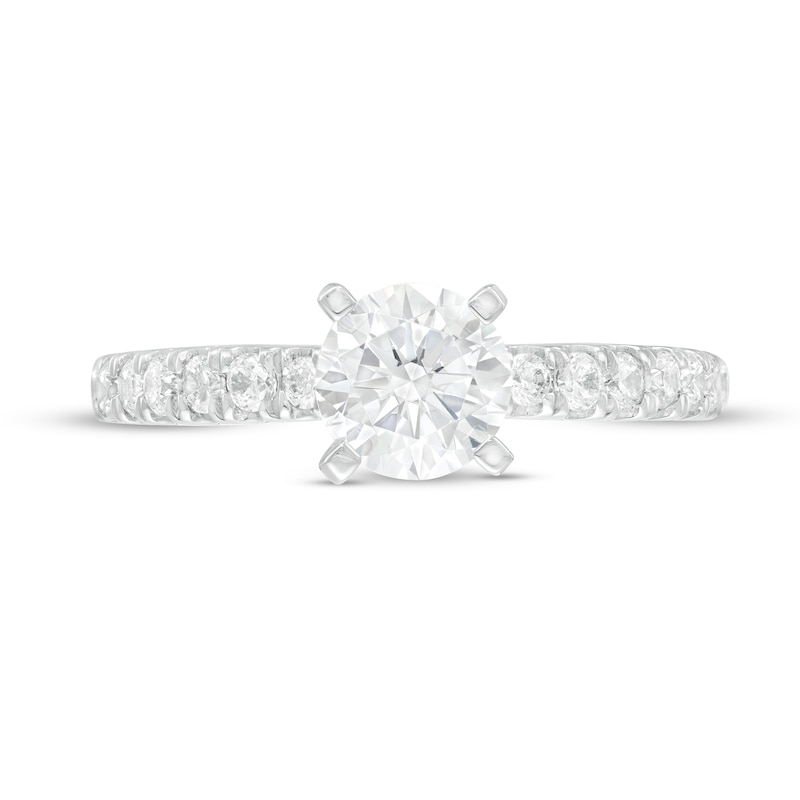 Main Image 4 of 1.40 CT. T.W. Certified Lab-Grown Diamond Engagement Ring in 14K White Gold (F/SI2)