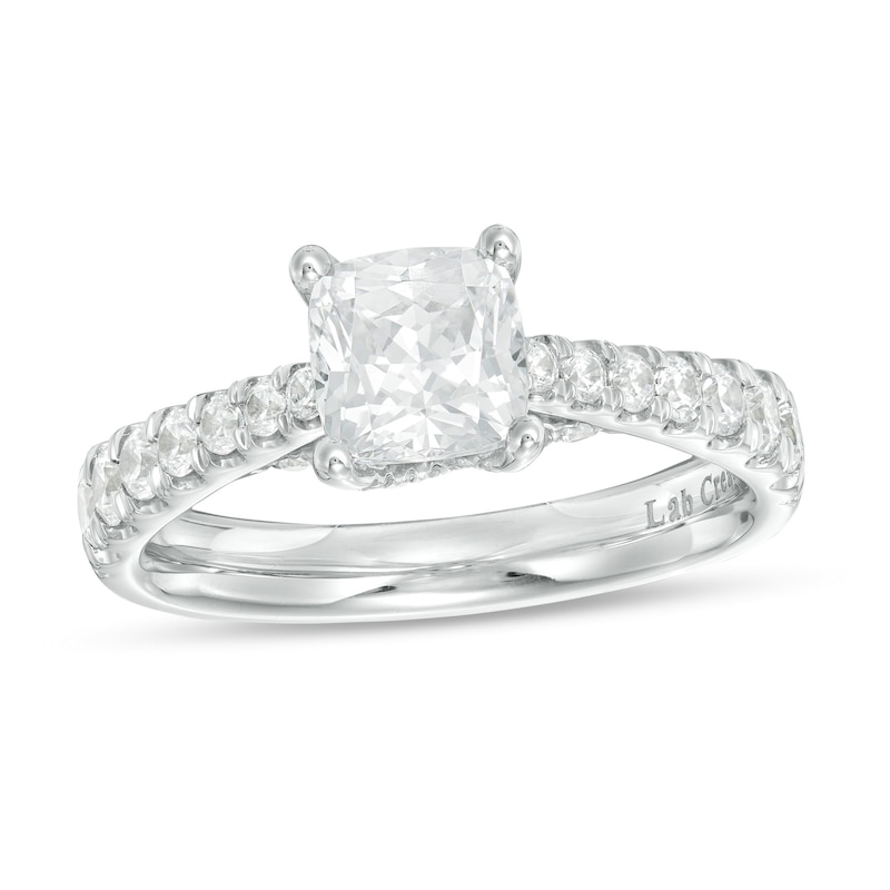 Main Image 1 of 1.60 CT. T.W. Certified Lab-Grown Diamond Engagement Ring in 14K White Gold (F/SI2)
