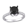 Thumbnail Image 1 of 2.06 CT. T.W. Enhanced Black and White Diamond Engagement Ring in 14K White Gold