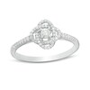 Thumbnail Image 1 of Centre of Me 0.20 CT. T.W. Diamond Orbit Ring in Sterling Silver