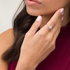 Thumbnail Image 2 of Centre of Me 0.20 CT. T.W. Diamond Orbit Ring in Sterling Silver