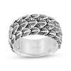 Thumbnail Image 0 of Enchanted Disney Men's Oxidized Layered Dragon Scales Ring in Sterling Silver - Size 10