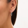 Thumbnail Image 1 of Crystal Hoop Earrings in 14K Gold