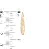 Thumbnail Image 3 of 22.5mm Basket Weave Graduating Hoop Earrings in 14K Gold