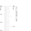 Thumbnail Image 3 of 20.0mm Diamond-Cut Square Tube Hoop Earrings in 14K White Gold