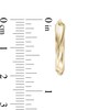 19.0mm Twisted Tube Hoop Earrings in 14K Gold