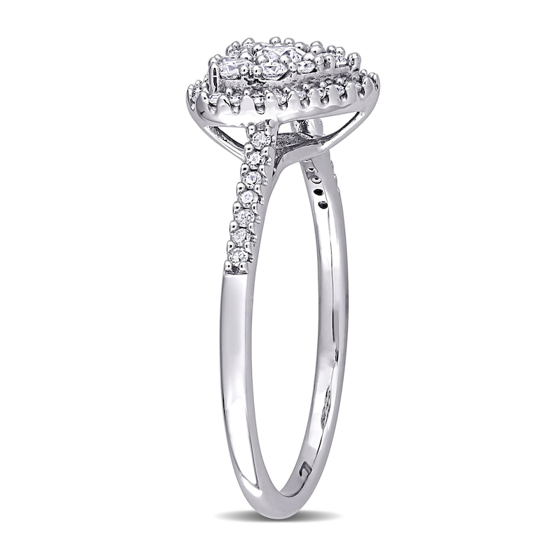 0.49 CT. T.W. Composite Diamond Heart-Shaped Engagement Ring in 10K White Gold