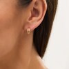 Thumbnail Image 2 of Split Triple Row J-Hoop Earrings in 14K Gold