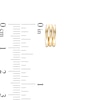 Thumbnail Image 2 of Split Triple Row J-Hoop Earrings in 14K Gold