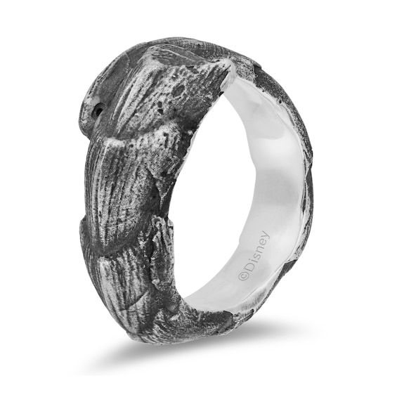 Enchanted Disney Men's Horn Wrap Bypass Ring in Sterling