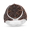 Thumbnail Image 0 of Enchanted Disney Men's Antique Copper Inlay Signet Ring in Sterling Silver - Size 10