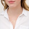 Thumbnail Image 2 of Geometric Cutout Crescent Necklace in 14K Gold