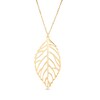 Thumbnail Image 1 of Made in Italy Leaf Cutout Pendant in 14K Gold