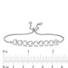 Thumbnail Image 4 of 0.30 CT. T.W. Diamond Heart Necklace, Bolo Bracelet and Stud Earrings Set in Sterling Silver
