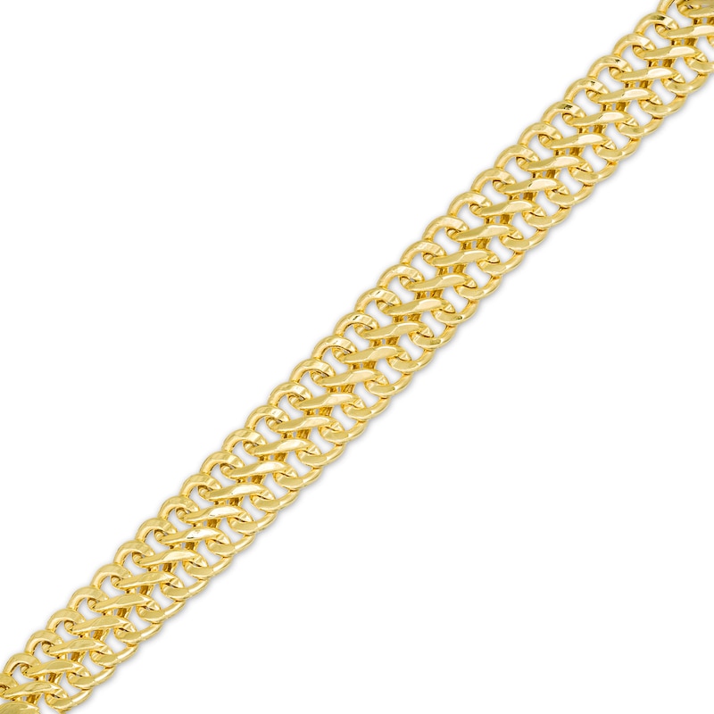 Main Image 1 of 7.7mm Double Row S-Link Chain Bracelet in Hollow 14K Gold - 7.5"