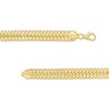 Thumbnail Image 3 of 7.7mm Double Row S-Link Chain Bracelet in Hollow 14K Gold - 7.5"