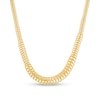 Thumbnail Image 0 of Italian Gold Graduated S-Link Chain Necklace in 14K Gold - 18"