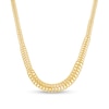 Graduated S-Link Chain Necklace in 14K Gold - 18"