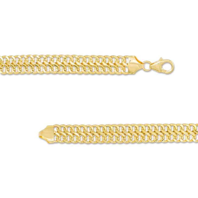 Italian Gold Graduated S-Link Chain Necklace in 14K Gold - 18"