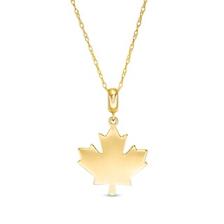 Maple Leaf Pendant in 10K Gold