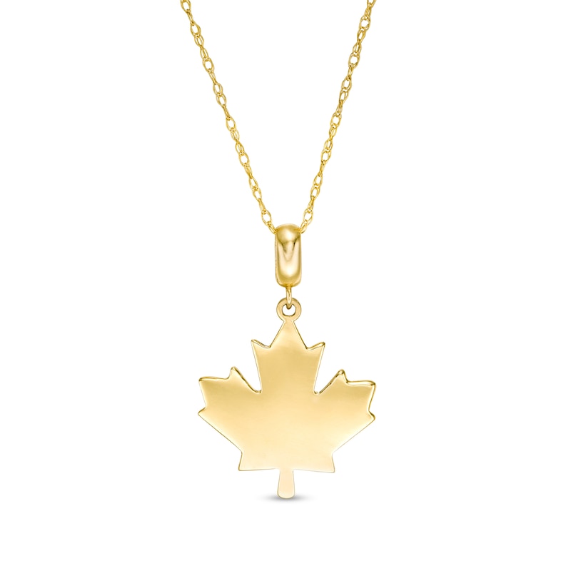 Maple Leaf Pendant in 10K Gold|Peoples Jewellers