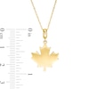 Maple Leaf Pendant in 10K Gold