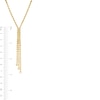 Thumbnail Image 2 of Rope Chain Lariat Necklace in 10K Gold - 17"