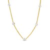 Thumbnail Image 0 of Diamond-Cut Disc Station Necklace in 10K Gold