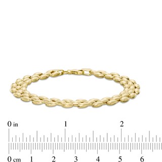 8.05mm Panther Link Chain Bracelet in 10K Gold - 7.25"