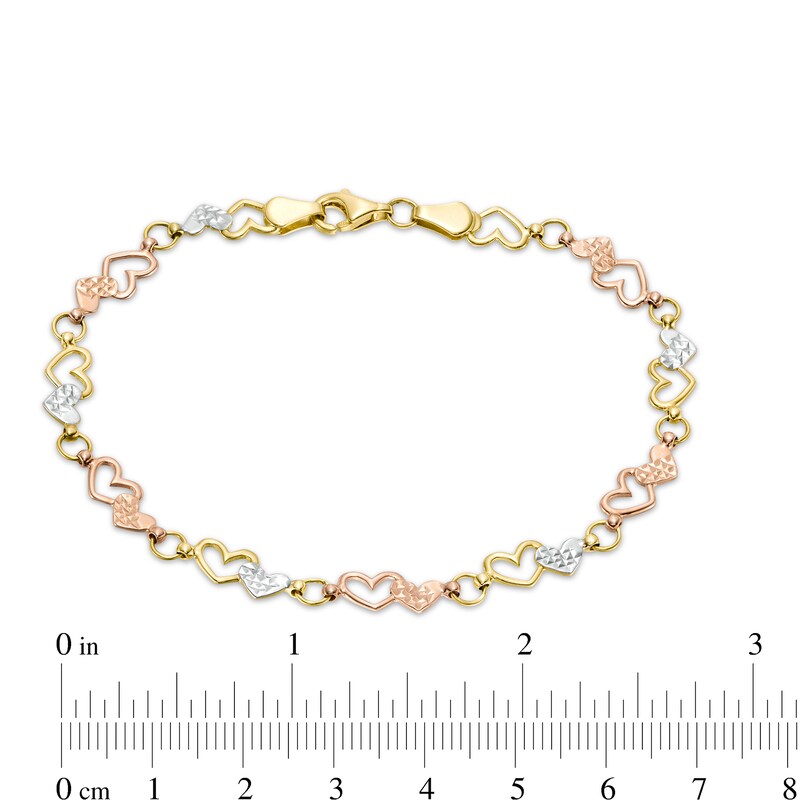 6.8mm Rolo Chain Bracelet in Hollow 14K Gold - 8