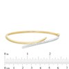 Thumbnail Image 2 of Bypass Slip-On Bangle in 14K Gold - 7.5"