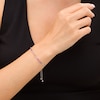 Lab-Created Multi-Colour Sapphire Bolo Bracelet in Sterling Silver - 9.5"