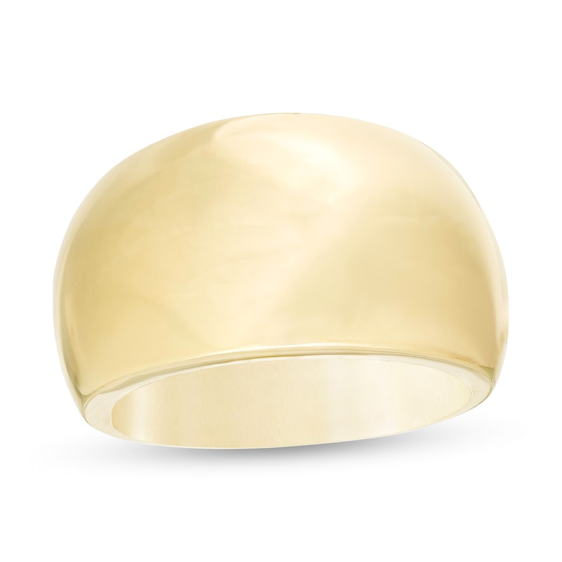 Dome Ring in Hollow 14K Gold - Size 7