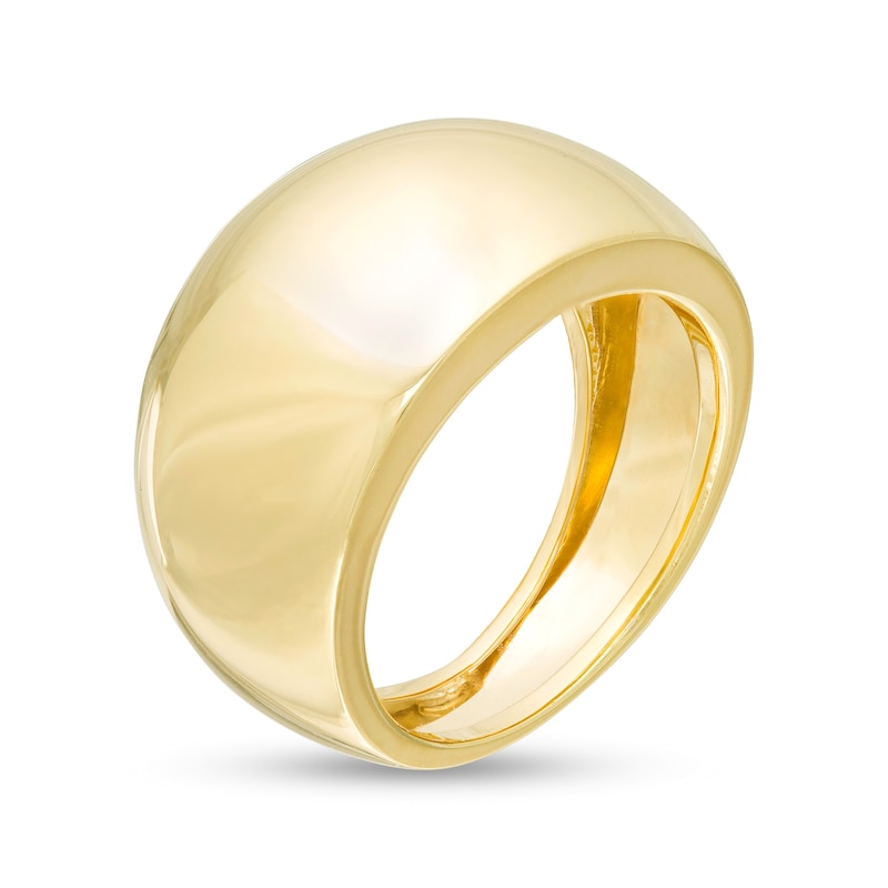 Dome Ring in Hollow 14K Gold - Size 7