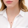 Thumbnail Image 2 of Pear-Shaped Ruby and 0.08 CT. T.W. Diamond Frame Pendant in 10K Gold