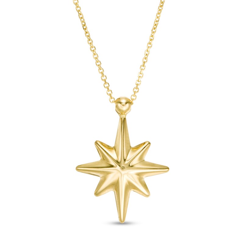 Main Image 1 of Starburst Pendant in 10K Gold