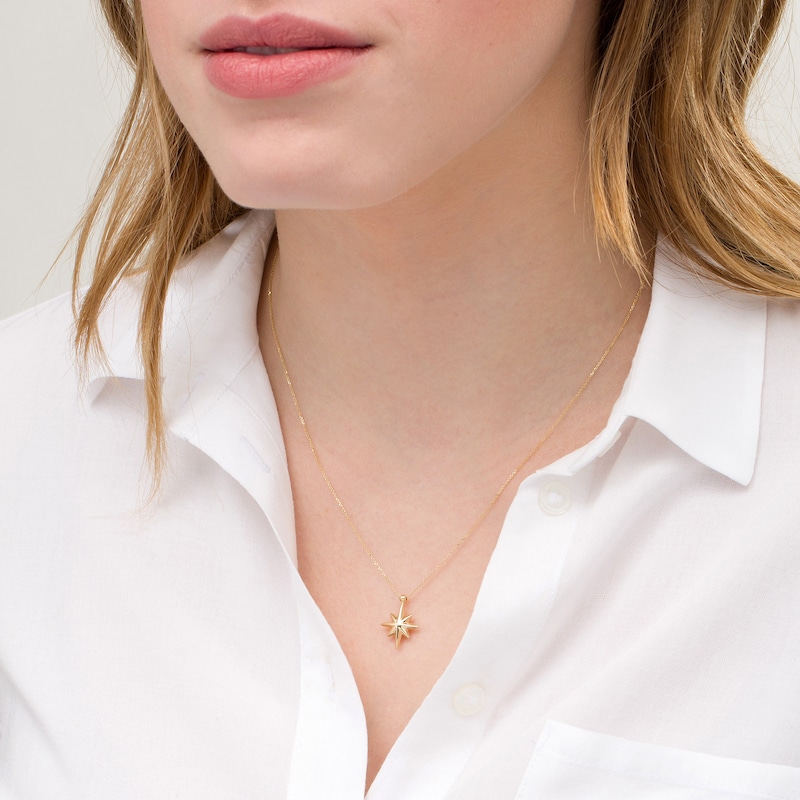 Main Image 2 of Starburst Pendant in 10K Gold