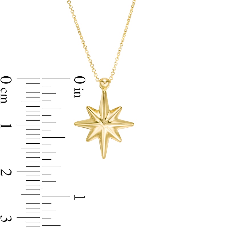 Main Image 3 of Starburst Pendant in 10K Gold