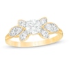 0.80 CT. T.W. Diamond Tri-Sides Engagement Ring in 10K Gold