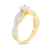 Thumbnail Image 3 of 0.95 CT. T.W. Diamond Infinity Twist Shank Engagement Ring in 10K Gold