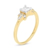 Thumbnail Image 2 of 0.37 CT. T.W. Princess-Cut Diamond Tri-Sides Engagement Ring in 10K Gold