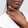 Thumbnail Image 2 of 0.45 CT. T.W. Princess-Cut Diamond Infinity Twist Shank Engagement Ring in 10K Rose Gold